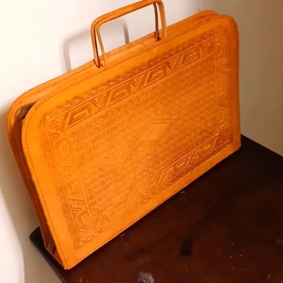 PYMSA Mexico Genuine Leather Portfolio Briefcase - Picture 3 of 13